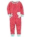 Carter's Little Girls' 1-Piece Footless Snug Fit Cotton Pajamas