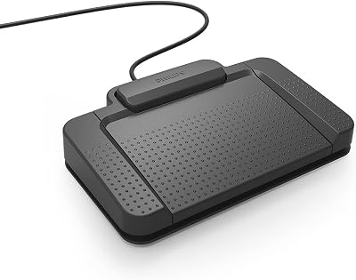 Philips ACC2330 Advanced USB Foot Control Pedal for Digital Dictation Systems