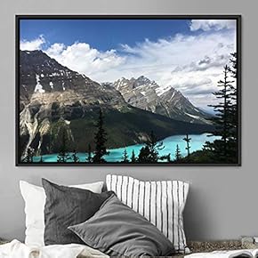 signwin Framed Canvas Wall Art Calming Waters Aerial...