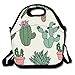Custom Cactus Doodles Pattern Reusable Ziplock Crossbody Picnic Bag Design For Office Portable Lunch Box Cooler Back To School Lunch Bag Lunch Tote Bag Box For Boys Girls