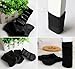 Furniture Socks, Outgeek 24 Pack Knitted Furniture Feet Socks Chair Leg Floor Protectors (Black)