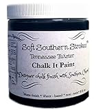 Chalk It Matte Finish Furniture Paint, Project Pot (matte black) 8 Oz. Tennessee Twister)