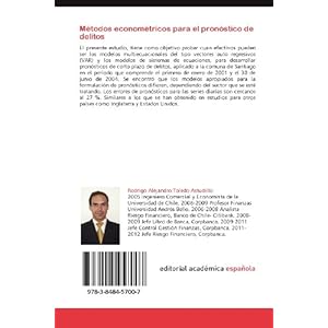 Métodos econométricos para el pronóstico de delitos: Estudio aplicado en Santiago de Chile (Spanish Edition)