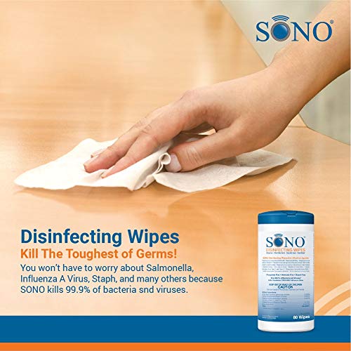 SONO Medical Grade Disinfecting Wipes- Bleach-Free, Multi - Surface Wipes Used by Healthcare Professionals (1)