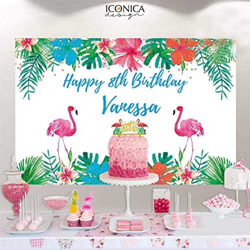 Efivs arts 49 Pieces 3D Flamingo Pineapple cake Cupcakes Toppers Cocktail Picks Party Supplies for Luau Summer Hawaiian Birthday Wedding Beach Party Decoration