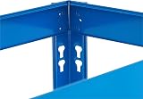 TAHA 5 Tier Blue Garage Shelving Unit 150kg Per Shelf Boltless 150x70x30cm view 4