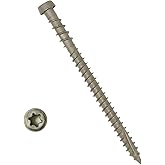YYL FASTENER Composite Decking Coated Wood Screw #10 x 2-3/4,Stone Gray,350 | Self Tapping, Torx T20 Star Drive, Type 17 Slot Point, 1 Free Bit Included