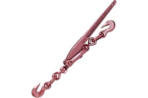 Durabilt Load Binder with 2 Grab Hooks - Lever Style - 2,600 Pound Safe Working Load (for 1/4 Inch Grade 43 Chain)
