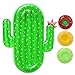 Inflatable Cactus Pool Float Raft Outdoor Swimming Pool Inflatable Float Giant Pool Float Cute Shaped Floating Row Summer Party Beach Holiday for Adult and Kids