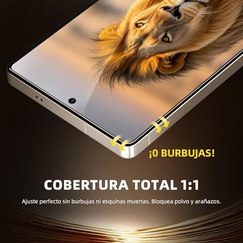 Película protectora de pantalla de vidrio templado 9H [3 piezas] para Samsung Galaxy - Alta definición, ultra resistente [Grado Militar] con una herramienta de instalación libre de polvo (S25 Ultra)