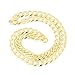 Solid 14k Yellow Gold Comfort Cuban Curb Heavy 8.3mm Chain Necklace, 22
