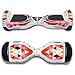 GameXcel Sticker for Hover Board - Skin for Self-Balancing Electric Scooter - Decal for Self Balance Mobility Longboard - Smart Protective Cover Vinyl Case for 2 Wheel Scooter Board