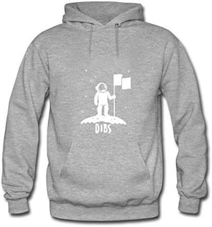 Ruio Dibs Flag On The Moon Astronaut Space Stars Hoodies Sweatshirts Unisex Long-Sleeve Hooded Pullover Hoody Sweatshirt