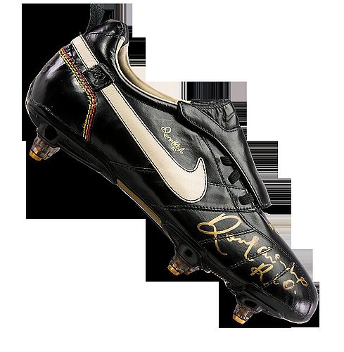 Ronaldinho Autographed Signed Black Nike Ronaldinho Boot - Certified Authentic Soccer Signature 