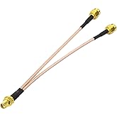 Bingfu 4G LTE Antenna Adapter Splitter Cable SMA Female to Dual SMA Male Cable 15cm 6 inch Compatible with 4G LTE Wireless Ro