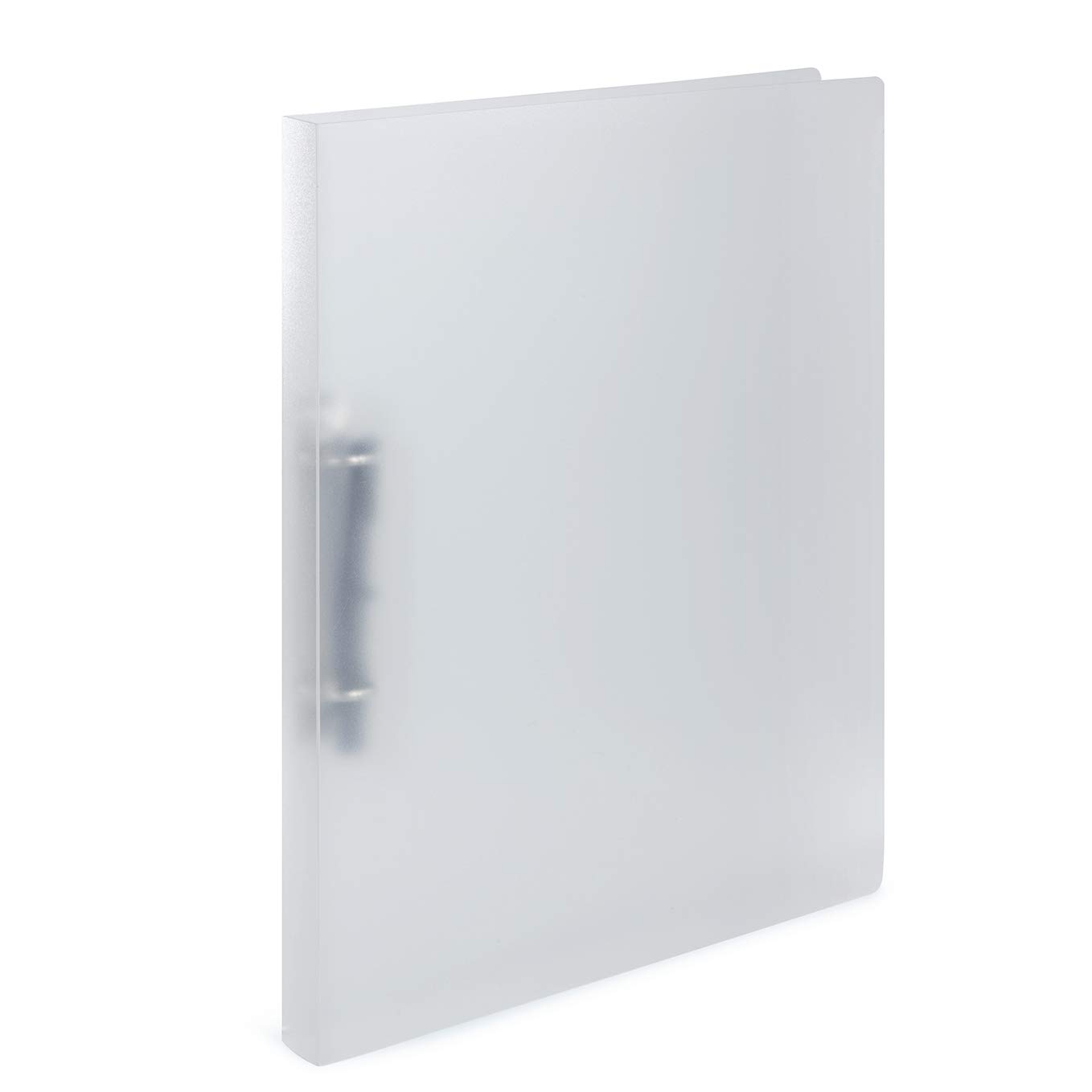 HERMA Ring Binder Translucent in White, A4, 25 mm Spine, Slim 2-Ring Binder Made of Plastic