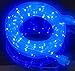 Izzy Creation 18FT Blue LED Flexible Rope Lights, Indoor/Outdoor Lighting, Waterproof Connectable120V Plug-in, 3/8