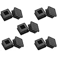 Comidox 10 Pcs Square Tube Plastic Hole Plug 1x1 Inch Cap Cover Tube Chair Glide Insert,Fitness Equipment,Steel Wood Furniture Cap Pipe Plug