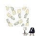 Mexidi Pineapple Tapestry Wall Hangings Wall Blanket Art Dorm Shawl Beach Towel Throw Tapestry Decor Bedspread Bedroom Living Kids Girls Boys Room Dorm Accessories 51x59inchs (White-Yellow)