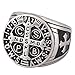 Zovivi St Benedict Exorcism Stainless Steel Ring Demon Protection Ghost Hunter CSBP