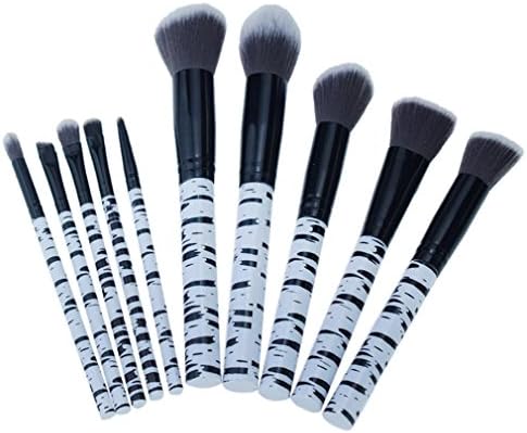 10 Pcs Marble Makeup Brush Set Eye Shadow Eyeliner Brush Cosmetics Blending Beauty So Hot Brush Kit Black