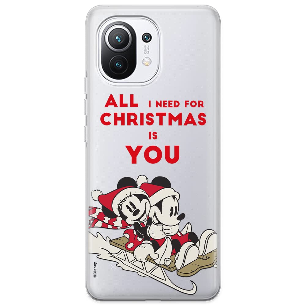 ERT GROUP mobile phone case for Xiaomi 11 original and officially Licensed Disney pattern Mickey & Minnie 015 optimally adapted to the shape of the mobile phone, partially transparent — image 1