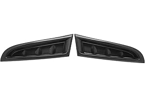 GAZOZ PERFORMANCE Exterior Accessories - Replacement Front Bumper Side Vent Covers RH+LH Compatible With 2006-2007 Impreza WRX STI, 06 07 STi GDF - Black Prime
