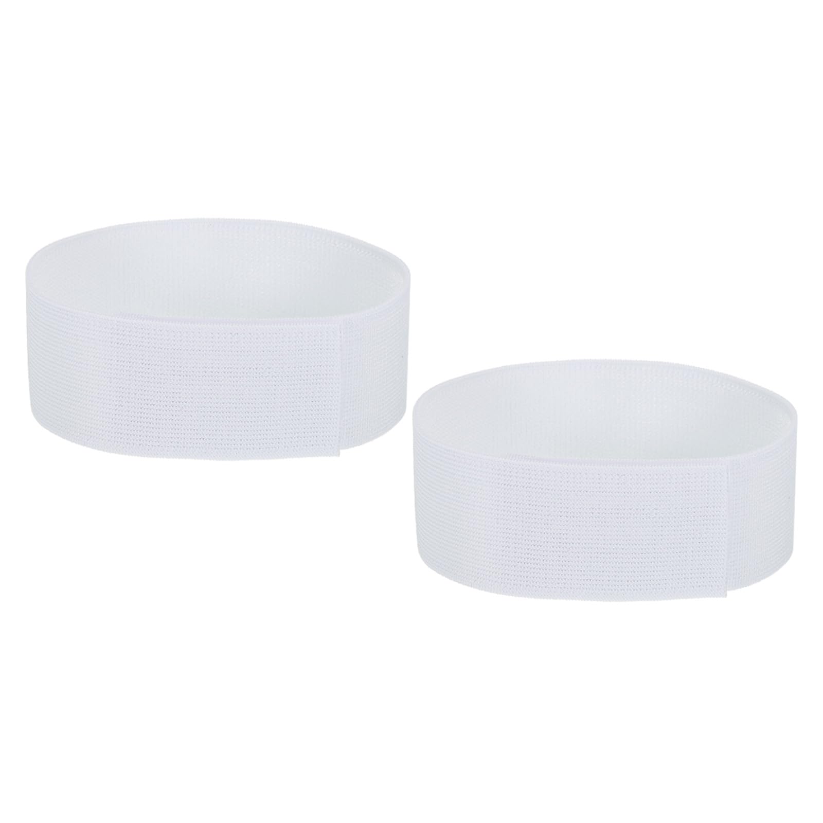 PATIKIL Boot Straps, 2 Pack Elastic Polyester Trousers Blouses Ankle Straps Pants Leg Bands with Hook and Loop for Hiking, Fishing, Hunting, 20", White