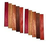 Pen Blank 10 Pack - Purple Heart, Zebrawood, Sapele, Walnut, Padauk