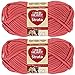 RED HEART Strata Yarn, Coral (2 Pack)