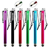 iDream365(TM) Pack of 6 Capacitive Touch Screen Tablet Stylus/Styli Pen for iPhone 6 6 plus 5S 5c 5 4S 4,iPad 2 3 4,iPad Air 2,iPad Mini,Samsung Tab 8.0 Note 8.0 10.1,Motorola G Moto E Zoom,LG G3/G2 BlackBerry Z10,Google Nexus 7,BlackBerry Playbook AMM0101US,Barnes and Noble Nook Color,Droid Bionic