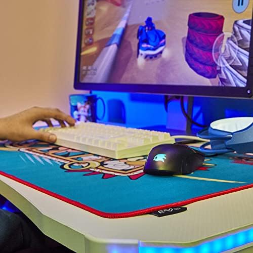 Gaming Mouse Pad ESG Sonic Tapis Gaming (Format XXL, Base en Caoutchouc antidérapante, Anti-Slip Rubber Base) (Classic)