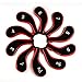 Aree Golf Club Covers,Neoprene Zippered Headcover for Golf Club Iron Head Covers Set Fit All Standard Clubs 10 PCS