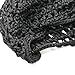 Rugjut Thick and Short Hair Net Snoods，Women Hair Net for Sleeping , 3 Pack , Black