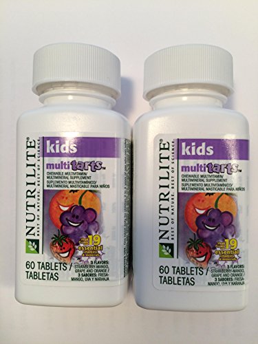 Amway Nutrilite Kids Multitarts Chewable Multivitin, 60 Tablets, Pack of 2 Amway Nutrilite Kids Multitarts Chewable Multivitin, 60 Tablets, Pack of 2