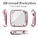 Lilycase Compatible for Fitbit Versa Case, Scratch-resistant Soft Flexible TPU Plated Lightweight Protective Protector bumper Shell Cover Compatible for Fitbit Versa SmartWatch - Rose Gold