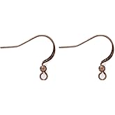 COIRIS 100 Pairs Earwires French Earring Hooks/Dangle Earring Findings Jewelry Making DIY (EH-1008-antique Copper)