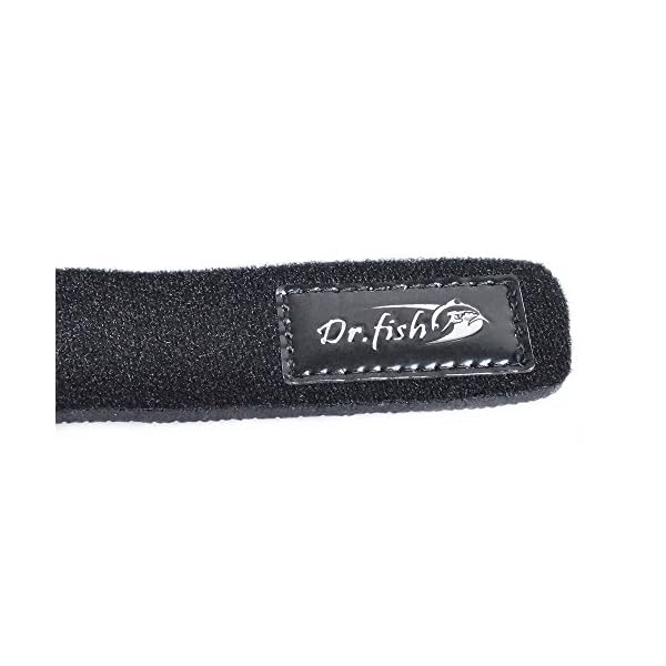 SPRING-EVENT-DrFish-Fishing-Rod-Cable-Belts-Tie-Strechy-Strap-Holders-Black-Ropes-for-Bundle-Organize-Case-Packed