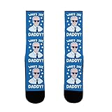 LookHUMAN Who's Joe Daddy? US Size 7-13 Socks