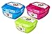 Sistema Lunch Salad To Go Container, 37.1 oz - Blue, Pink, Green (3 Pack) - Food Solutions For Busy Lifestyles