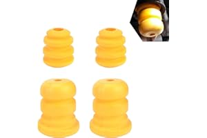 dawfall Pack-4 Car Front Lower Suspension Bump Rubber Pad, Replacement 15153958 15039397, Front and Rear Side Control Arm Bumper Shock Absorbing Block, Compatible with Cadillac Chevrolet GMC (Yellow)