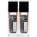 Maybelline Fit Me Matte + Poreless Liquid Foundation Makeup, Coconut, 2 COUNT Oil-Free Foundation