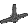 Gardena Micro-Drip-System T-Piece 4.6 mm (3/16 inch): for Branch Connection of Supply Pipes and Irrigation Lines, Kink-Free Installation, Easy & Flexible Connection Technology (13211-20)