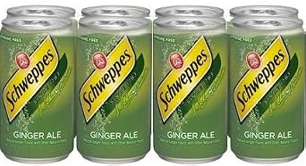 Schweppes ginger ale 7.5oz 8pk - cans (hicone) (078000009767)