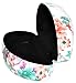 Hard Clamshell Case for Large and Oversized Eyeglasses Sunglasses - Many Colors (Flowers)