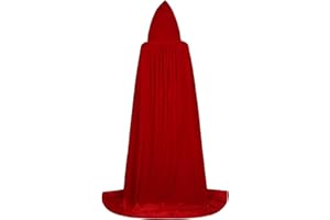 ALIZIWAY Unisex Hooded Cloak Full Long Velvet Cape for Halloween Cosplay Costumes