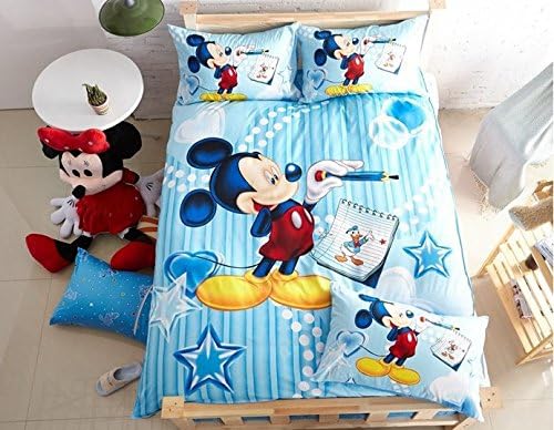 Disney Mickey Mouse bedding set Full size (155cm*205cm) with or without comforter (Full, Without comforter)