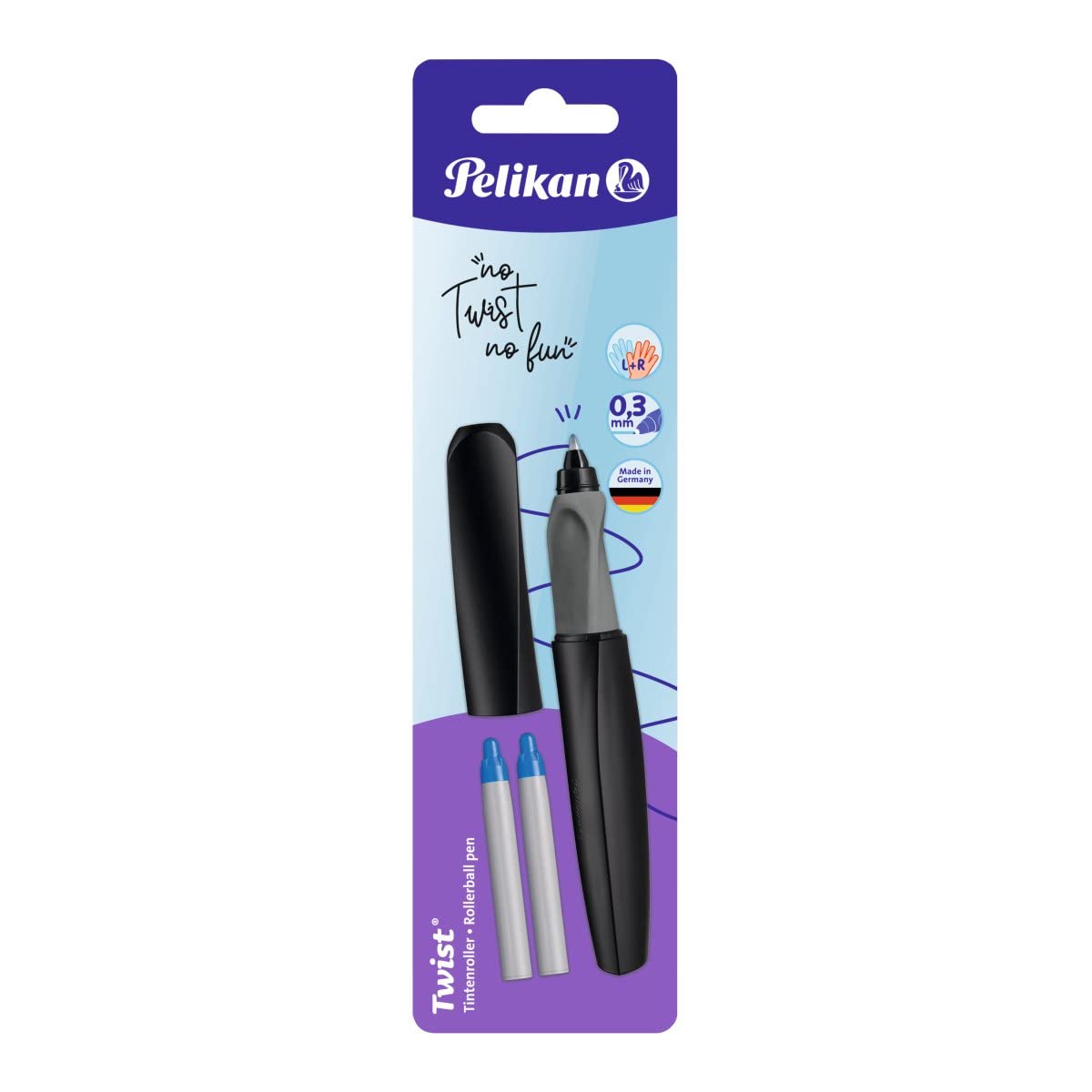 Pelikan 947093 Twist Rollerball Pen for Right/Left-Handed User