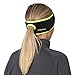 TrailHeads Women’s Ponytail Headband | Fleece Earband | Winter Running Headband - Black/hi-vis