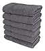 SALBAKOS 100% Turkish Cotton Towels (Gray, 6 Hand Towels)